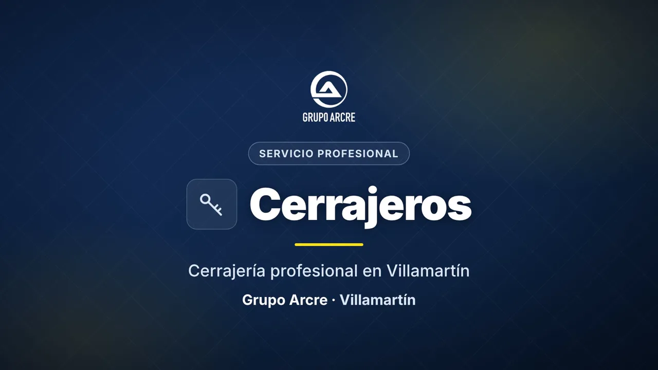 Cerrajería profesional en Villamartín